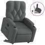 Sillón reclinable elevable de tela gris oscuro en Sillones | Comprar online en Foru.es