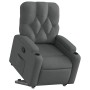 Sillón reclinable elevable de tela gris oscuro en Sillones | Comprar online en Foru.es