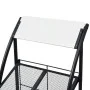 Revistero 47x40x134 cm blanco y negro A4 de vidaXL, Revisteros - Ref: Foro24-30099, Precio: 128,83 €, Descuento: %