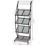 Revistero 47x40x134 cm blanco y negro A4 de vidaXL, Revisteros - Ref: Foro24-30099, Precio: 128,83 €, Descuento: %