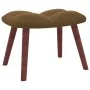 Sillón de relax con taburete terciopelo marrón de , Sillones - Ref: Foro24-328070, Precio: 155,94 €, Descuento: %
