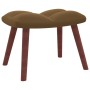 Sillón de relax con taburete terciopelo marrón de , Sillones - Ref: Foro24-328070, Precio: 151,53 €, Descuento: %