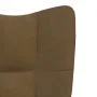 Sillón de relax con taburete terciopelo marrón de , Sillones - Ref: Foro24-328070, Precio: 155,94 €, Descuento: %