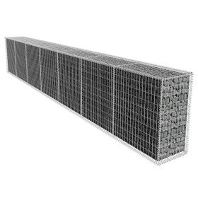 Muro de gaviones con cubierta acero galvanizado 600x50x100 cm de , Paneles de vallas - Ref: Foro24-142530, Precio: 256,85 €, ...