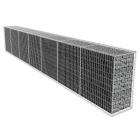Muro de gaviones con cubierta acero galvanizado 600x50x100 cm de , Paneles de vallas - Ref: Foro24-142530, Precio: 241,93 €, ...