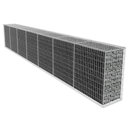 Muro de gaviones con cubierta acero galvanizado 600x50x100 cm de , Paneles de vallas - Ref: Foro24-142530, Precio: 256,85 €, ...
