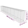 Muro de gaviones con cubierta acero galvanizado 600x50x100 cm de , Paneles de vallas - Ref: Foro24-142530, Precio: 256,85 €, ...
