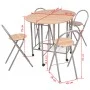 Conjunto de comedor plegable 5 piezas MDF de vidaXL, muebles para cocinas y comedores - Ref: Foro24-243901, Precio: 198,85 €,...