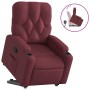 Sillón reclinable elevable tela rojo tinto en Sillones | Comprar online en Foru.es