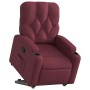 Sillón reclinable elevable tela rojo tinto en Sillones | Comprar online en Foru.es