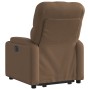 Sillón reclinable elevable de tela marrón en Sillones | Comprar online en Foru.es