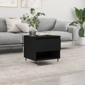 Mesa de centro madera de ingeniería negro 50x46x50 cm de , Mesas de centro - Ref: Foro24-830894, Precio: 37,21 €, Descuento: %