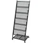 Revistero 47,5x43x133 cm negro A4 de vidaXL, Revisteros - Ref: Foro24-30100, Precio: 98,65 €, Descuento: %