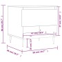 Mesa de centro madera de ingeniería negro 50x46x50 cm de , Mesas de centro - Ref: Foro24-830894, Precio: 37,52 €, Descuento: %