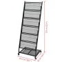 Revistero 47,5x43x133 cm negro A4 de vidaXL, Revisteros - Ref: Foro24-30100, Precio: 98,65 €, Descuento: %