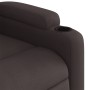 Sillón reclinable elevable tela marrón oscuro en Sillones | Comprar online en Foru.es