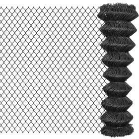 Valla de tela metálica acero gris 15x1,5 m de , Paneles de vallas - Ref: Foro24-142426, Precio: 81,61 €, Descuento: %