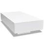 Mesa de centro rectangular de fibra de vidrio blanco brillante de vidaXL, Mesas de centro - Ref: Foro24-244021, Precio: 144,2...