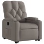 Sillón reclinable elevable tela gris taupe en Sillones | Comprar online en Foru.es