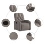 Sillón reclinable elevable tela gris taupe en Sillones | Comprar online en Foru.es