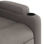 Sillón reclinable elevable tela gris taupe en Sillones | Comprar online en Foru.es