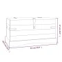 Baúl de almacenaje Corona Range de pino mexicano 91x49,5x47 cm de vidaXL, Baúles de almacenamiento - Ref: Foro24-243747, Prec...