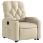 Sillón reclinable elevable de tela color crema en Sillones | Comprar online en Foru.es
