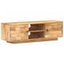 Mueble para TV de madera maciza de mango 116x30x35 cm en Muebles TV | Comprar online en Foru.es