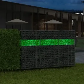 Garden gabion rocks green glass 60-120 mm 25 kg by vidaXL, Garden stones and stone paths - Ref: Foro24-142315, Price: 55,39 €...