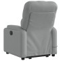 Sillón de masaje reclinable de pie de tela gris claro en Sillones | Comprar online en Foru.es
