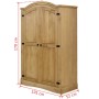 Armario madera de pino Mexicano estilo Corona 2 Puertas de vidaXL, Armarios roperos - Ref: Foro24-243732, Precio: 299,15 €, D...