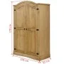 Armario madera de pino Mexicano estilo Corona 2 Puertas de vidaXL, Armarios roperos - Ref: Foro24-243732, Precio: 278,72 €, D...