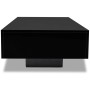 Mesa de centro de MDF negra con brillo de vidaXL, Mesas de centro - Ref: Foro24-244023, Precio: 147,18 €, Descuento: %