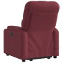 Sillón reclinable de masaje elevable tela rojo tinto en Sillones | Comprar online en Foru.es