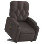 Silla de masaje reclinable de pie de tela marrón oscuro en Sillones | Comprar online en Foru.es