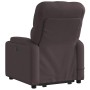 Silla de masaje reclinable de pie de tela marrón oscuro en Sillones | Comprar online en Foru.es