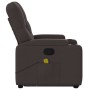 Silla de masaje reclinable de pie de tela marrón oscuro en Sillones | Comprar online en Foru.es