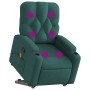 Silla de masaje reclinable de pie de tela verde oscura en Sillones | Comprar online en Foru.es