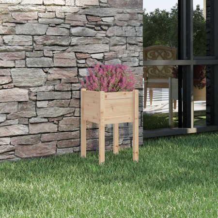 Jardinera de madera maciza de pino 40x40x70 cm de , Maceteros y jardineras - Ref: Foro24-810789, Precio: 28,48 €, Descuento: %