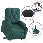 Silla de masaje reclinable de pie de tela verde oscura en Sillones | Comprar online en Foru.es