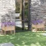 Jardineras 2 uds madera maciza de pino 70x70x70 cm de , Maceteros y jardineras - Ref: Foro24-810810, Precio: 98,95 €, Descuen...