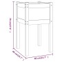 Jardinera de madera maciza de pino 40x40x70 cm de , Maceteros y jardineras - Ref: Foro24-810789, Precio: 28,48 €, Descuento: %