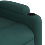 Silla de masaje reclinable de pie de tela verde oscura en Sillones | Comprar online en Foru.es