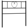 Cabecero de metal negro 75 cm de , Cabeceros y pies de cama - Ref: Foro24-355489, Precio: 22,32 €, Descuento: %