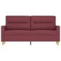 Sofá de 2 plazas de tela rojo tinto 140 cm de , Sofás - Ref: Foro24-359241, Precio: 207,13 €, Descuento: %