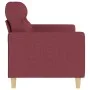 Sofá de 2 plazas de tela rojo tinto 140 cm de , Sofás - Ref: Foro24-359241, Precio: 207,13 €, Descuento: %