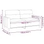 Sofá de 2 plazas de tela rojo tinto 140 cm de , Sofás - Ref: Foro24-359241, Precio: 207,13 €, Descuento: %