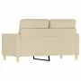 2-Sitzer-Sofa aus cremefarbenem Stoff, 120 cm von , Sofas - Ref: Foro24-359229, Preis: 219,40 €, Rabatt: %