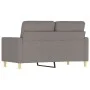 Sofá de 2 plazas de tela gris taupé 120 cm de , Sofás - Ref: Foro24-359234, Precio: 230,26 €, Descuento: %