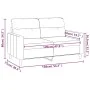 Sofá de 2 plazas de tela gris taupé 120 cm de , Sofás - Ref: Foro24-359234, Precio: 230,26 €, Descuento: %